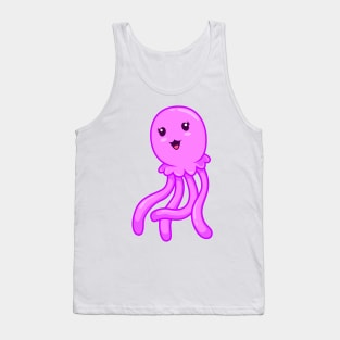 Kawaii jellyfish Tank Top